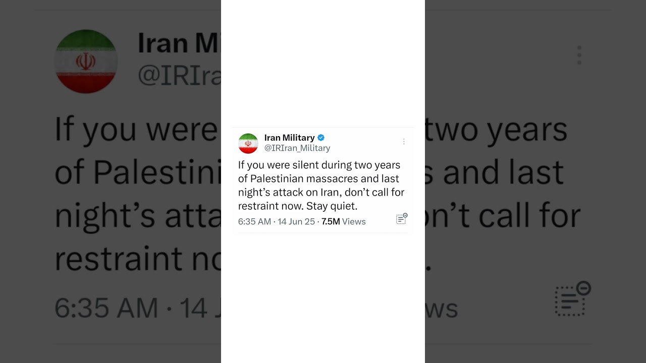 Iran’s Tweet Sparks Global Tension