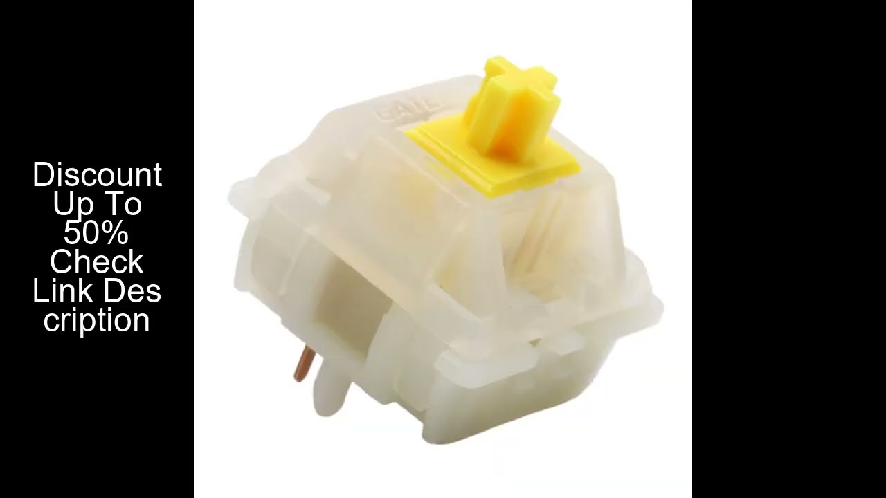 Gateron Milky Yellow Pro Switches Linear Pre-lubed 5 Pin Switch For Mx Mechanical Gaming Keyboard