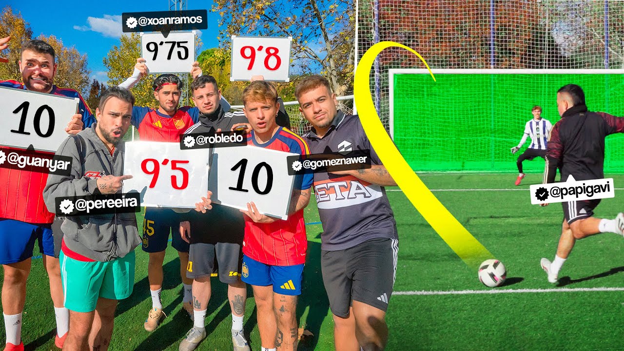 PUNTUANDO nuestros REMATES con PAPI GAVI, GUANYAR, PEEREIRA y XOAN ⚽🔥