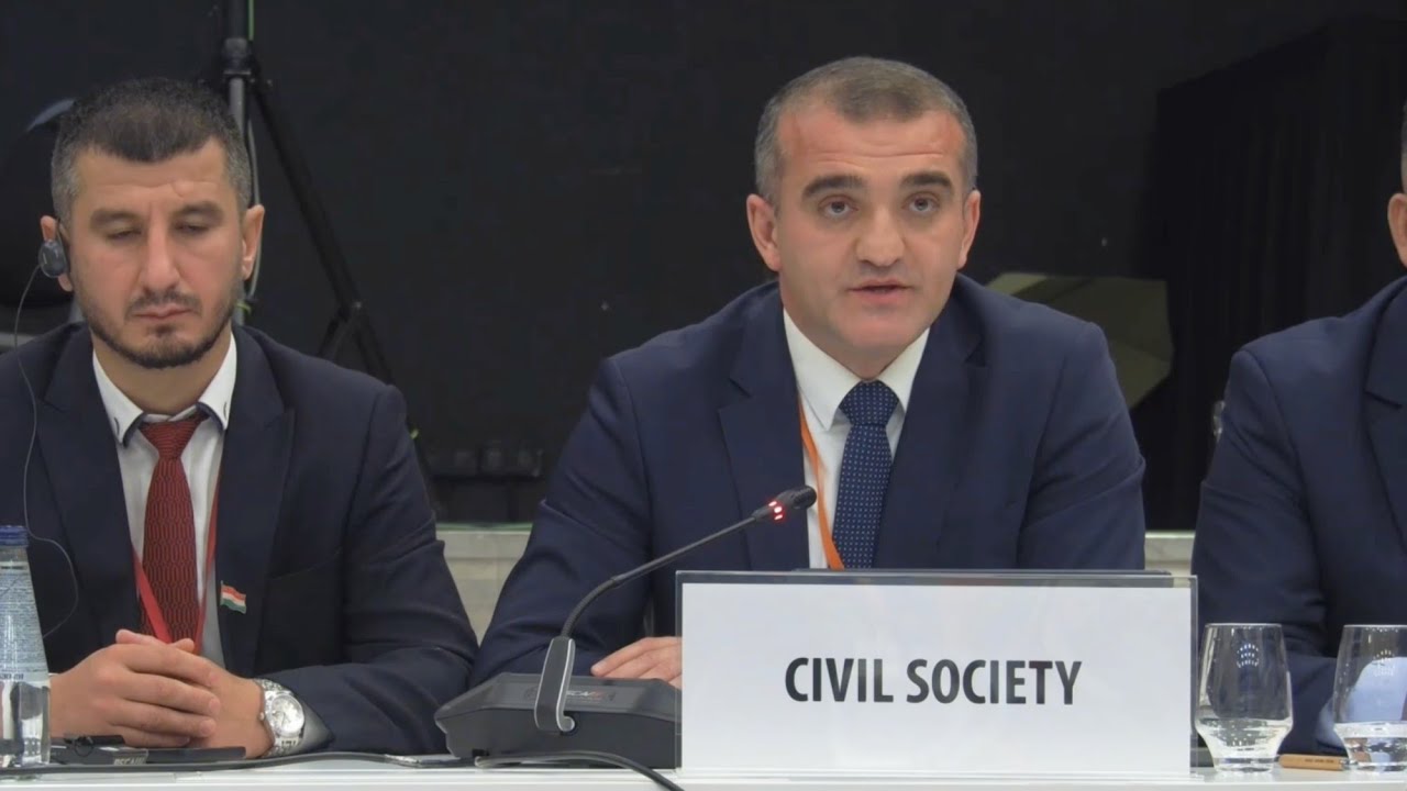 Ahmad Shahidov speaks about the South Caucasus peace agenda at the OSCE Warsaw Conference