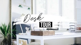 Today I am sharing my DESK + OFFICE with you! I try and keep a minimalist approach to my decor, so that I can stay organized. I 