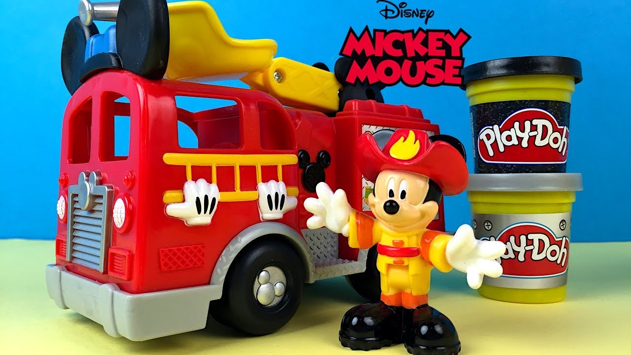 MICKEY MOUSE BOMBERO JUGUETE DISNEY MICKEY MOUSE RESCUE FIRE TRUCK YouTube