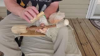 Celebrity Flint Knapping - Edbo ABO Stick - Moose Punch Thinning Spalls Net Worth