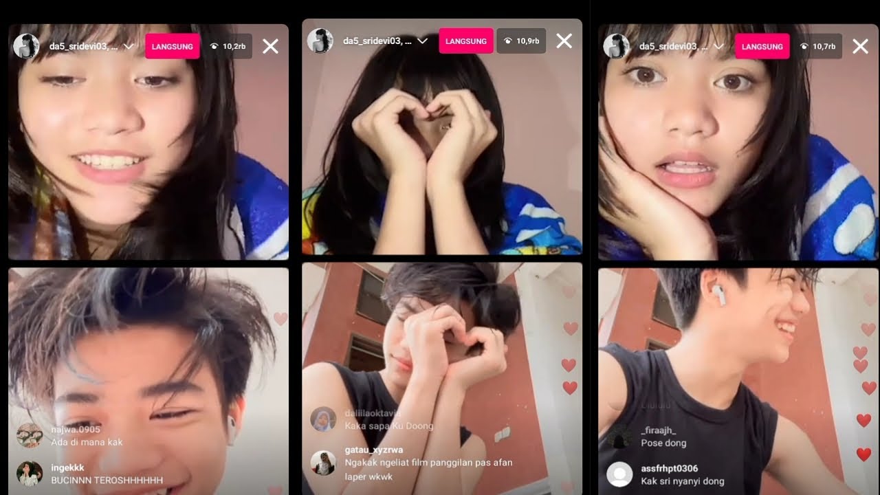 Duo Bucin!!! Live IG Bareng Sridevi DA5 dan Afan DA5