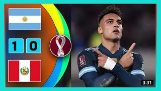 Argentina vs Peru 1 0  Highlights & All Goals 2021    In English