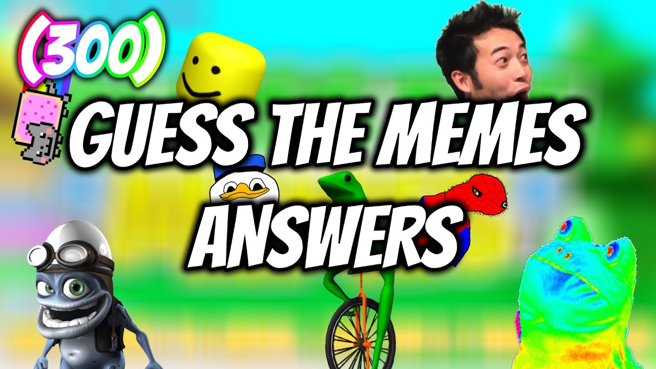 roblox guess the memes all answers