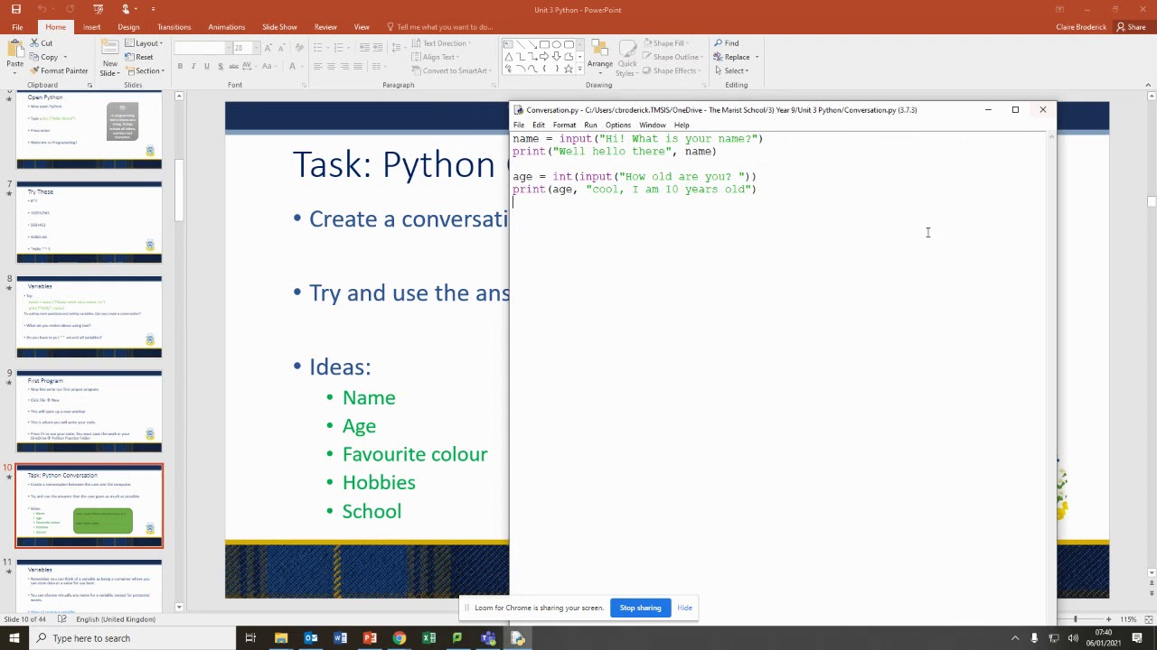 Python Lesson 1 PART 2 - YouTube