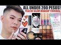 ALL UNDER 200 PESOS PEACHY + GLOWY MAKEUP TUTORIAL! (USING THE BEST LOCAL & AFFORDABLE MAKEUP)