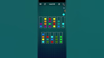 Ball Sort Puzzle Level-48 || Brain Train Game ||  #ytshorts