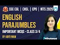 SSC CGL / CHSL / CPO / MTS English 2026 | English Para Jumbles Important MCQs Part 3 | Oliveboard