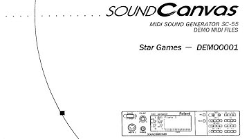 Roland SC-55 Demo MIDI file － Star Games (DEMO0001.MID)