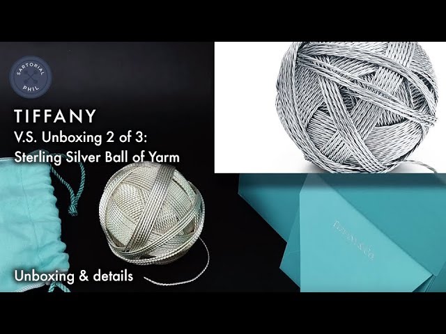 sterling silver ball of yarn