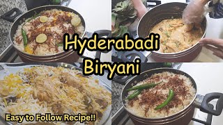 Easy Hyderabadi Biryani Recipe! || Biryani Recipe for any Time || Chicken Biryani Recipe! #chef
