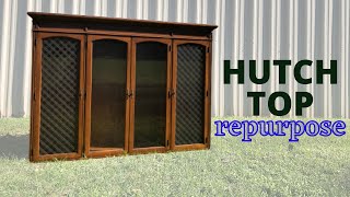 WHAT TO DO WITH AN OLD HUTCH | Adding Legs to a Hutch TOP | China Cabinet Top Repurpose