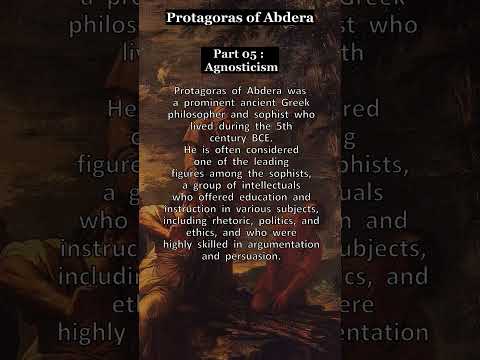 Great Philosophers: Protagoras