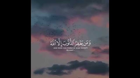 سورة آل عمرآن الآيتان (١٣٥) وَ(١٣٦)