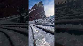 Would You Hike To The Amphitheater In The Snow In Denver Colorado?! 😳😳 #shorts #explore