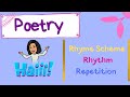Poetry | Rhyme Scheme, Rhythm, Repetition