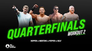 2024 CrossFit Games Quarterfinals Hopper vs Mertens vs Pepper vs Self: Workout 2