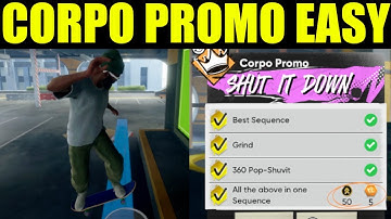 skate 4 - corpo promo goals guide | all of the above in one sequence | 360 pop-shuvit