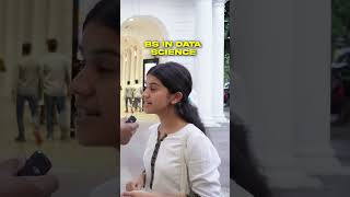 We talked to a future Data scientist.......#iitian #iit #datascience #ai #viral #trending