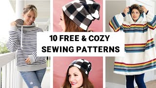 10 FREE & COZY SEWING PATTERNS FOR WINTER 2020