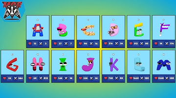 Max Level Merge Alphabet Lore Abcdefghijklm (A-Z) | Alphabet Combine: Merge Master