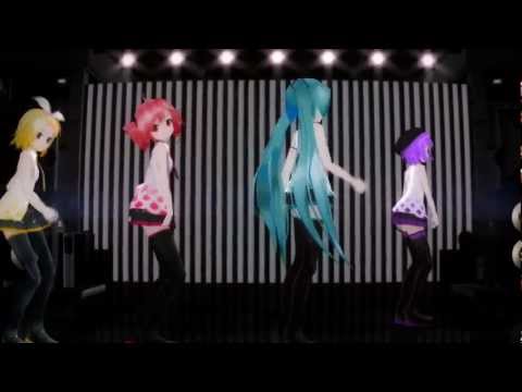 【VOCALOID UTAU MMD】Poker Face【Miku Rin Teto Defoko】