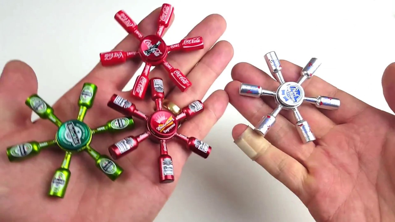 🍻 Beer & Soda Bottle Fidget Spinners Super Cool 😎 YouTube
