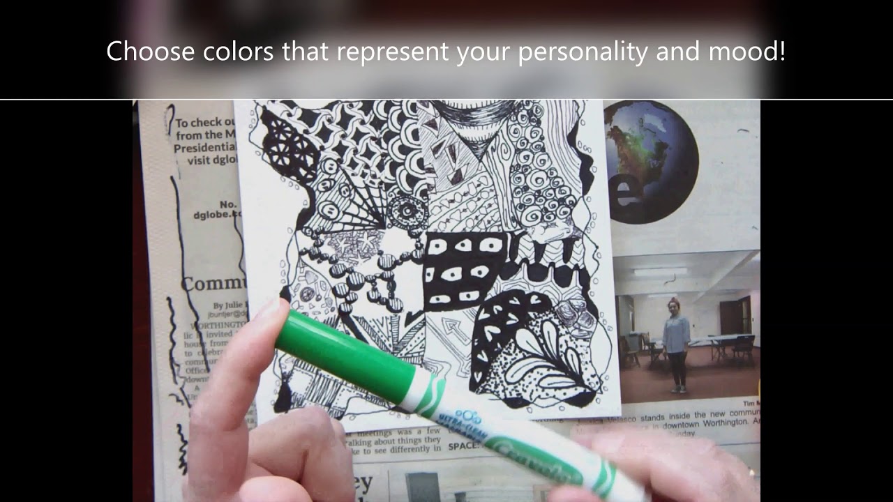 Zentangle Project Time Lapse