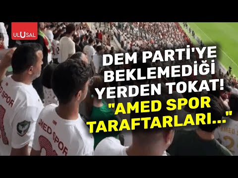 DEM Parti'nin Türkiye Cumhuriyeti'ne düşman eylemlerine AMEDSPOR taraftarlarından cevap geldi |Haber