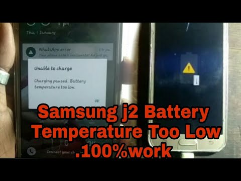 Samsung J2 Battery Temperature Too Low 100 Work Youtube