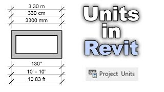 Units in Revit  Completely Explained - Revit Beginnier Tutorial