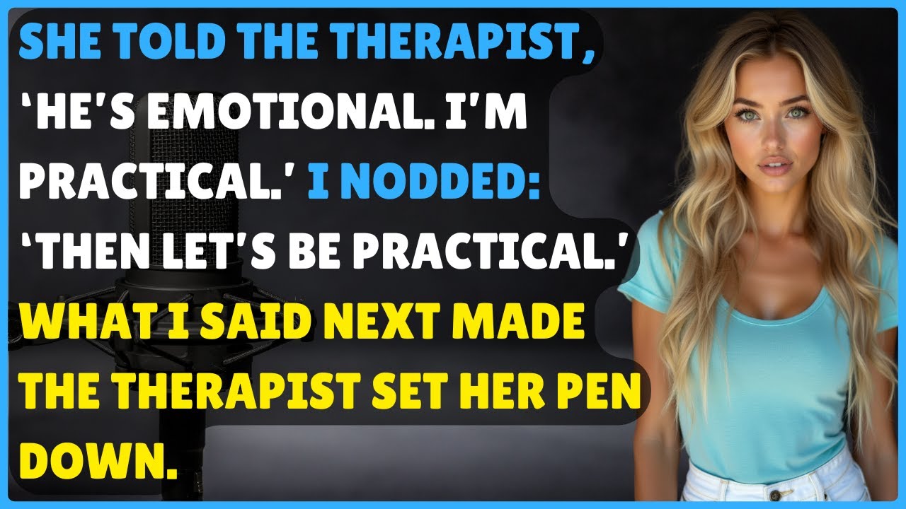 She Said I’m Emotional and She’s Practical—My Response Stopped the Therapist Mid-Note