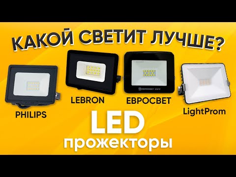 Video: Koks ryškus 10W LED prožektorius?