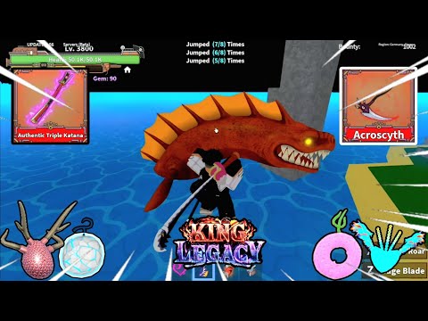 Killing Sea King With Fruits I Get From Sea Beast Part 2 (King Legacy)