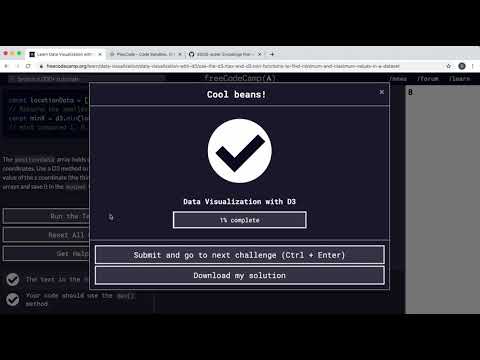 26 - Use d3.max, d3.min to find Min, Max Values - Data Visualization with D3 - freeCodeCamp Tutorial