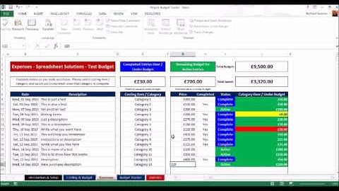 OLD Project Budget Tracker Demo Video