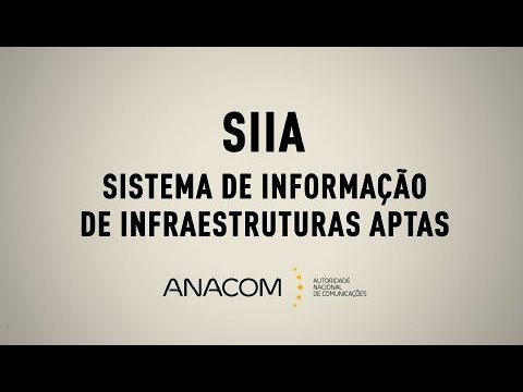 Conheça o SIIA - Sistema de Informação de Infraestruturas Aptas
