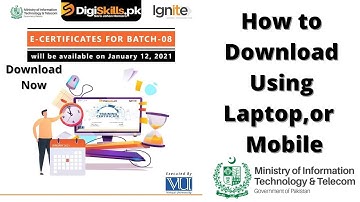 Digiskills Batch 8 E Certificates | How to Apply, Download E Certificate of batch 8 of Digiskills