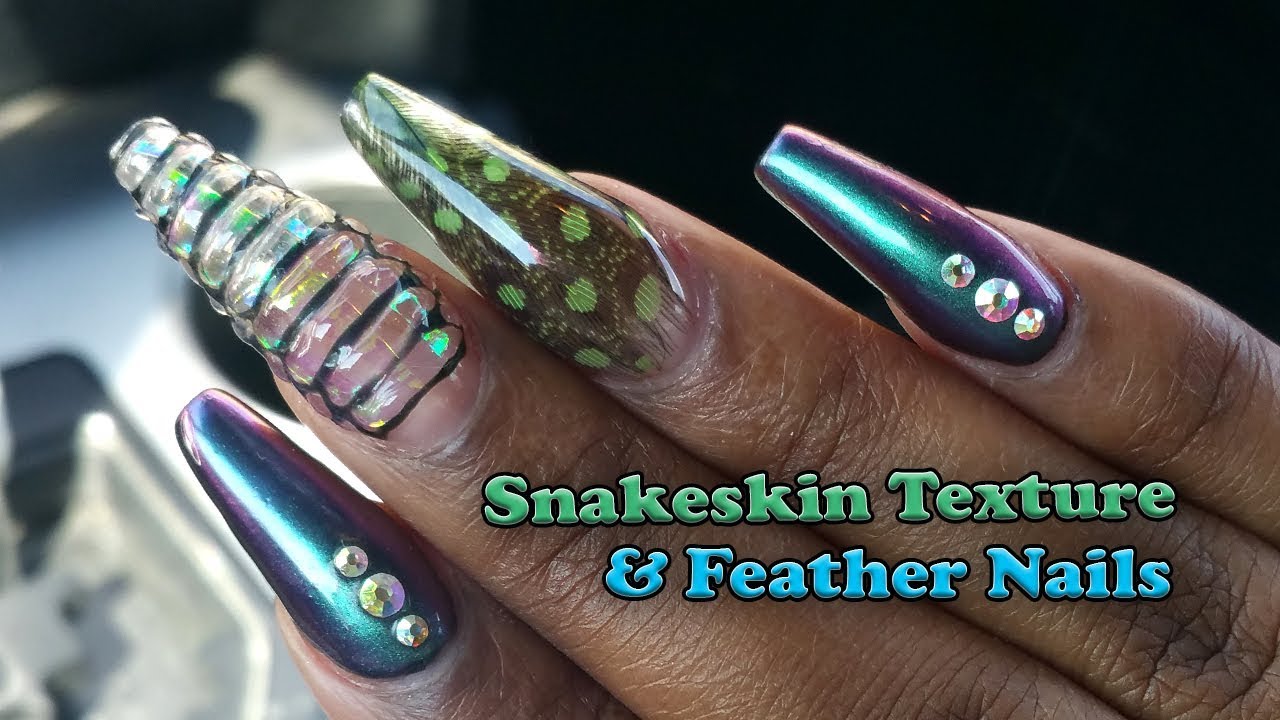 naillookoftheweek I wanted to do a sort of #mixedmedia nail look, so I did!  I think my fave nail is the snakeskin nail. I might do those... | Instagram