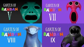 Garten Of Banban 5 7 8 9 - Header Pictures Comparison (Concept)