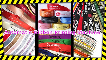 automatic  ribbon screen printing machine video