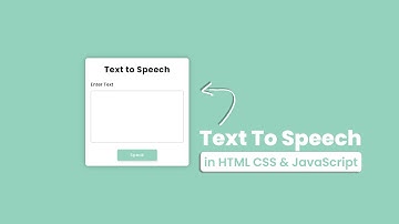 Text To Speech Converter with HTML CSS & JavaScript @NikhilsCode