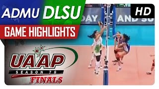 UAAP 78 WV Finals: ADMU vs DLSU Game Highlights