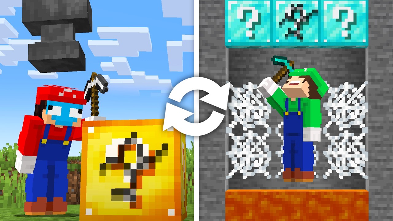 Minecraft Death Swap with Lucky Blocks...