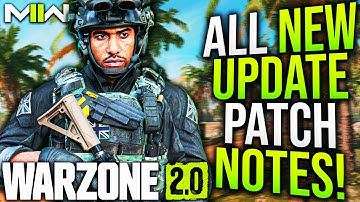 WARZONE: All NEW UPDATE PATCH NOTES & Gameplay Changes! (MW2 New Update)