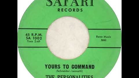 The Personalities ‎– Woe Woe Baby / Yours To Command -1957 Safari 1002