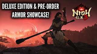 Nioh 3 - Deluxe Edition & Pre-Order Armor Showcase!