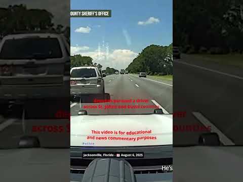 Multi County Pursuit Ends in Arrest Jacksonville, Florida